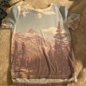 Art Class Photo Mountain tee, 3T